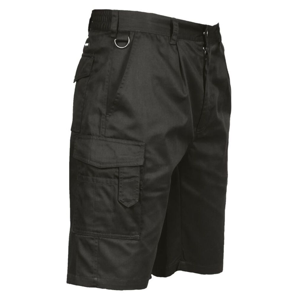 Portwest Mens Cargo Shorts / Black